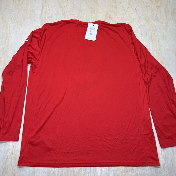 NEW XL Kansas City Chiefs Nike Red Icon Legend Long Sleeve Dri Fit Shirt - Picture 7 of 10